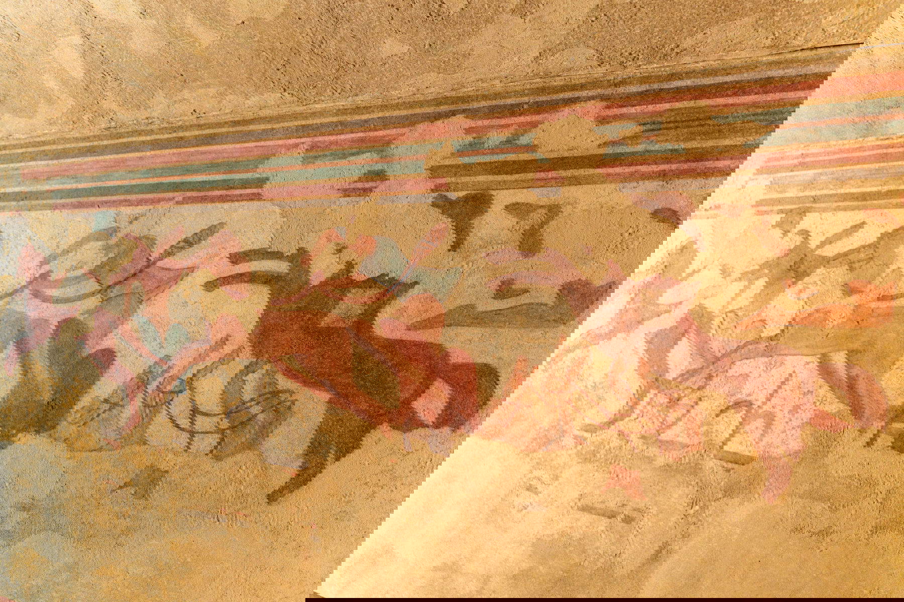 Tumba etrusca de los Olímpicos de Tarquinia. Foto: Skylab Studios