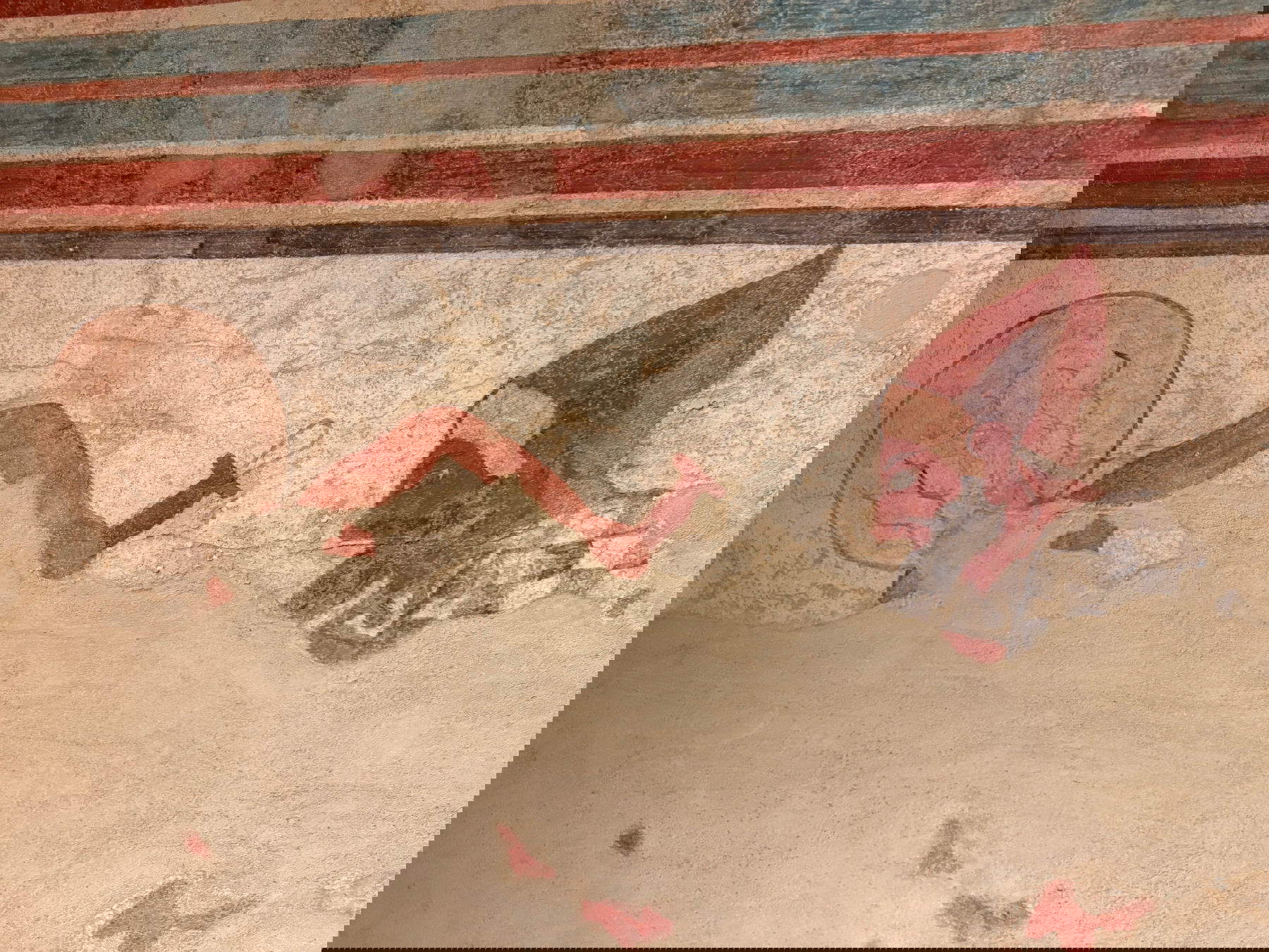 Tumba etrusca de los Olímpicos de Tarquinia. Foto: Skylab Studios