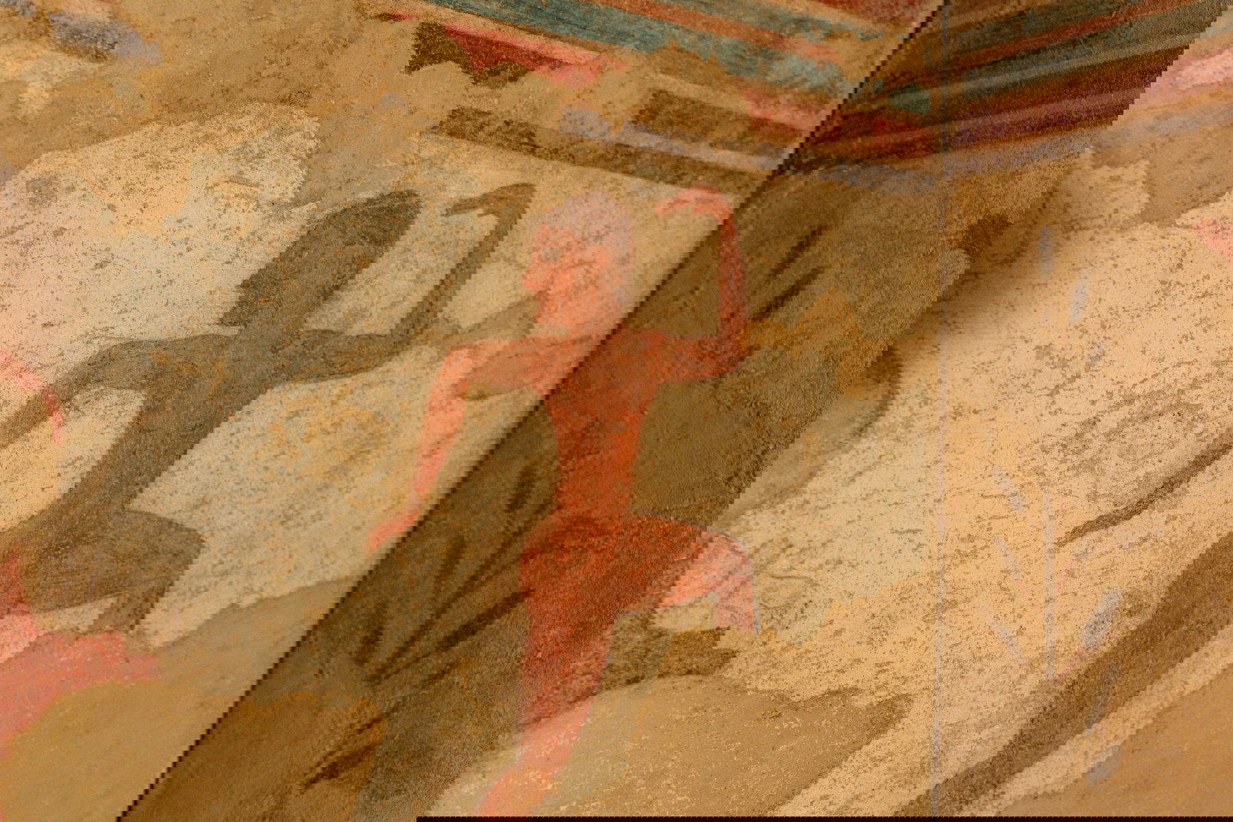 Tumba etrusca de los Olímpicos de Tarquinia. Foto: Skylab Studios