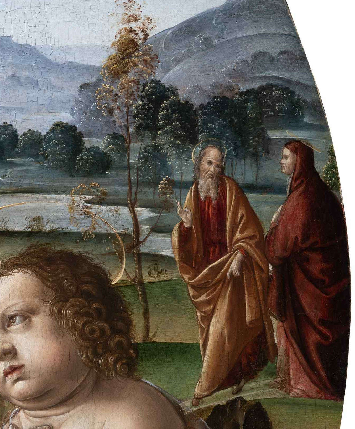 Dettaglio di santa Elisabetta e san Zaccaria