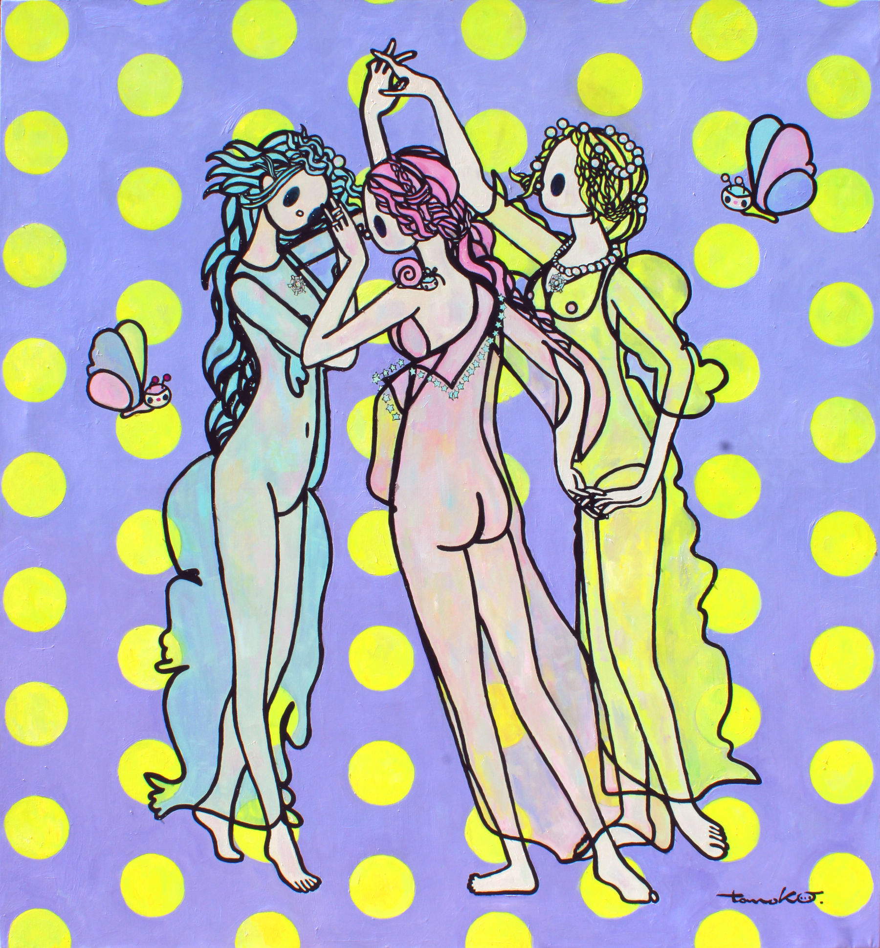 Tomoko Nagao, Primavera Tres, gracias (2026; óleo sobre lienzo, 130 x 120 cm) &copy; TOMOKO NAGAO 2026