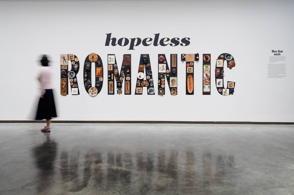 Tony Albert, « Not a souvenir », images de l'exposition. Photo : Ravyna Jassani / Museum of Contemporary Art Australia, Sydney