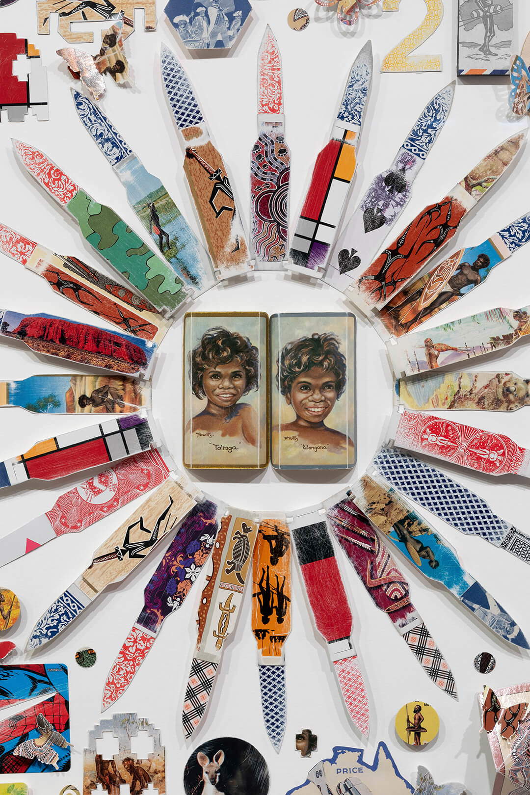 Tony Albert, « Not a souvenir », images de l'exposition. Photo : Ravyna Jassani / Museum of Contemporary Art Australia, Sydney