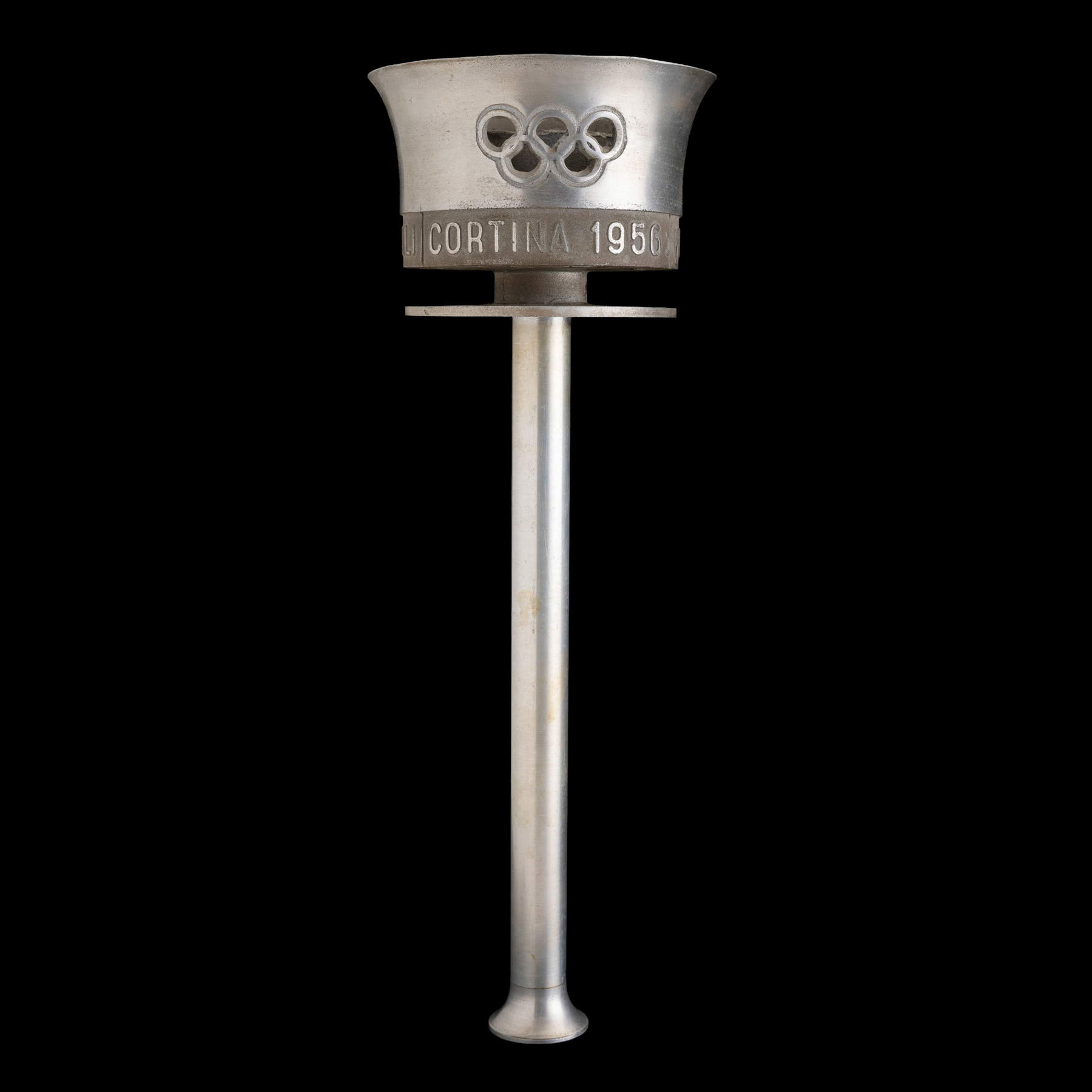 The 1956 Cortina 1956 Olympic flashlight for sale at Cambi. Photo: Cambi