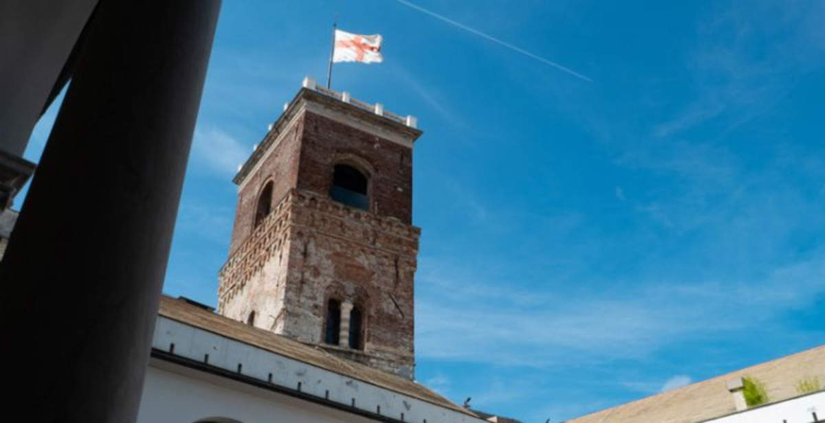 Grimaldina Tower in Genoa reopens after renovations PNRR on accessibility of Ducal Palace