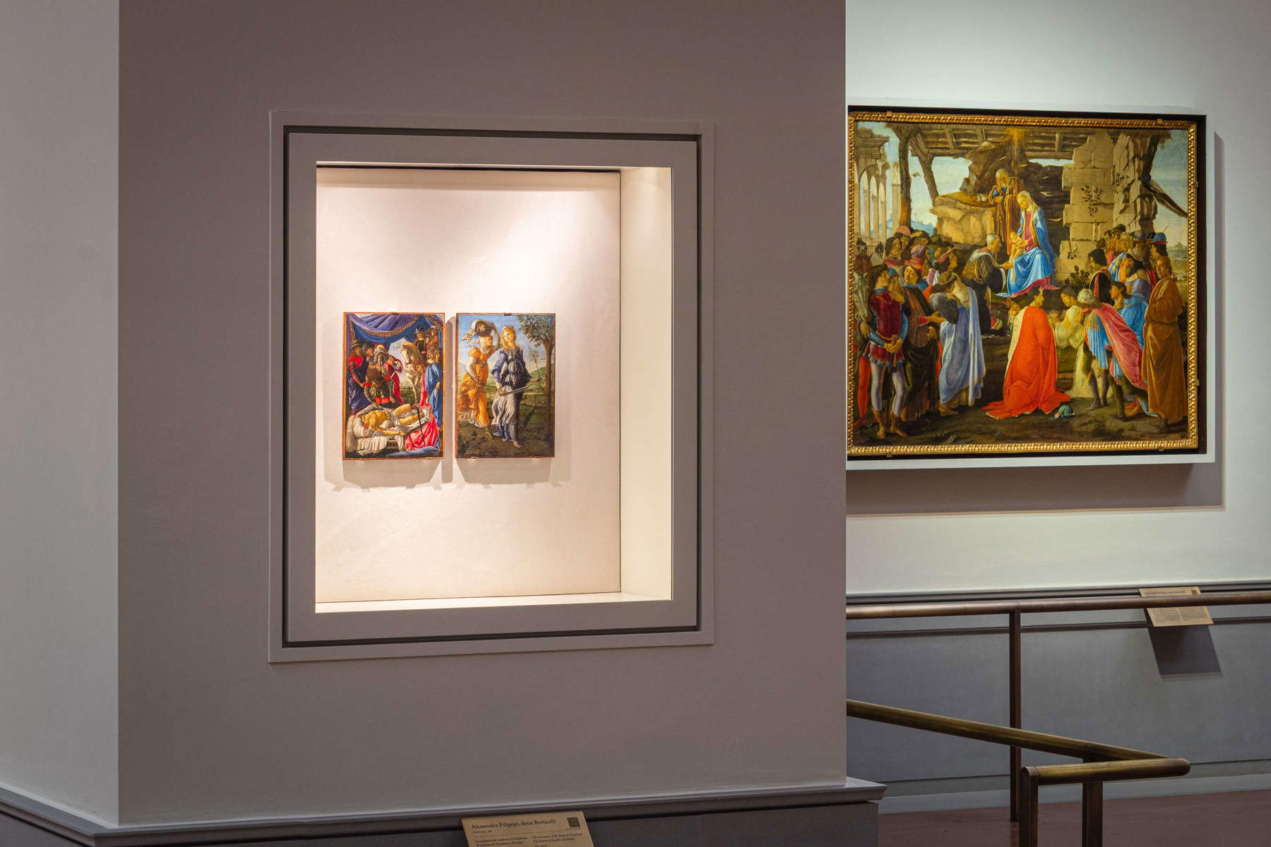 Uffizi, nuovi allestimenti delle Sale di Botticelli