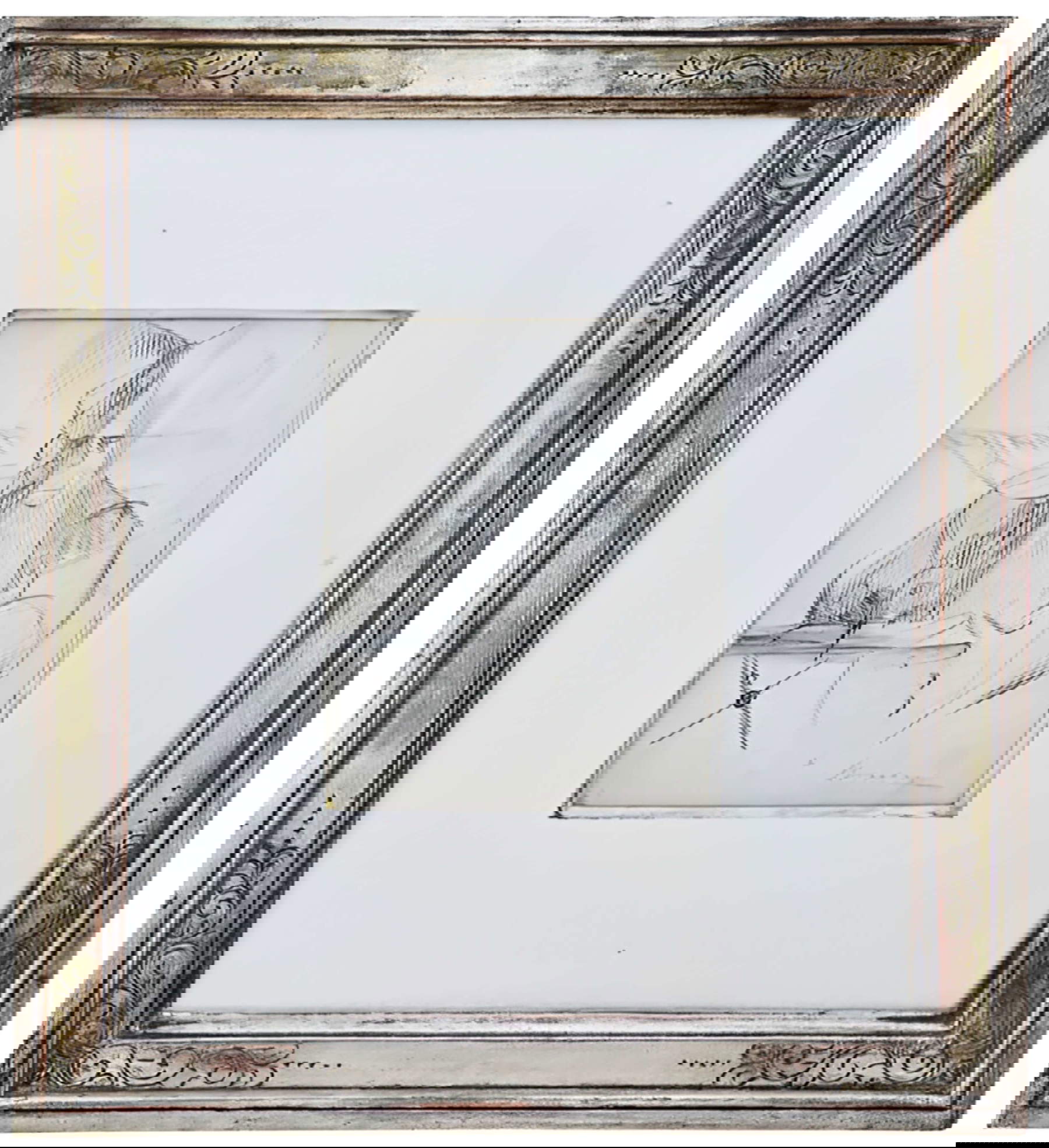 Umberto Boccioni, Étude pour des volumes horizontaux (Mère Cecilia Forlani) (1912 ; crayon sur papier appliqué sur carton, 21 x 16,5 cm ; Turin, Collection Elena et Massimo Massano)