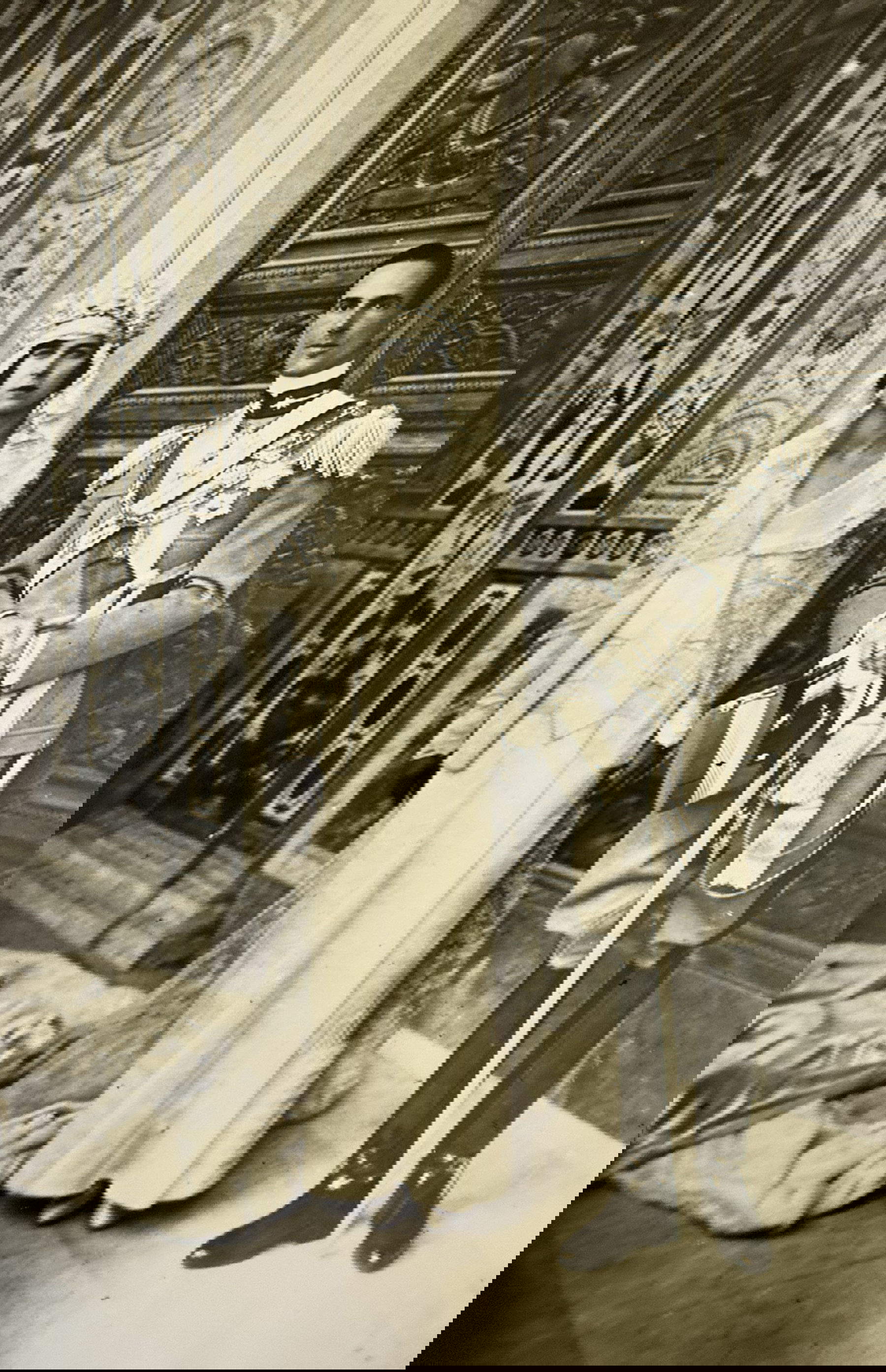 Umberto di Savoia, italienischer Thronfolger, an seinem Hochzeitstag mit Prinzessin Maria Jos&eacute; von Belgien, 1930. Foto: Piguet