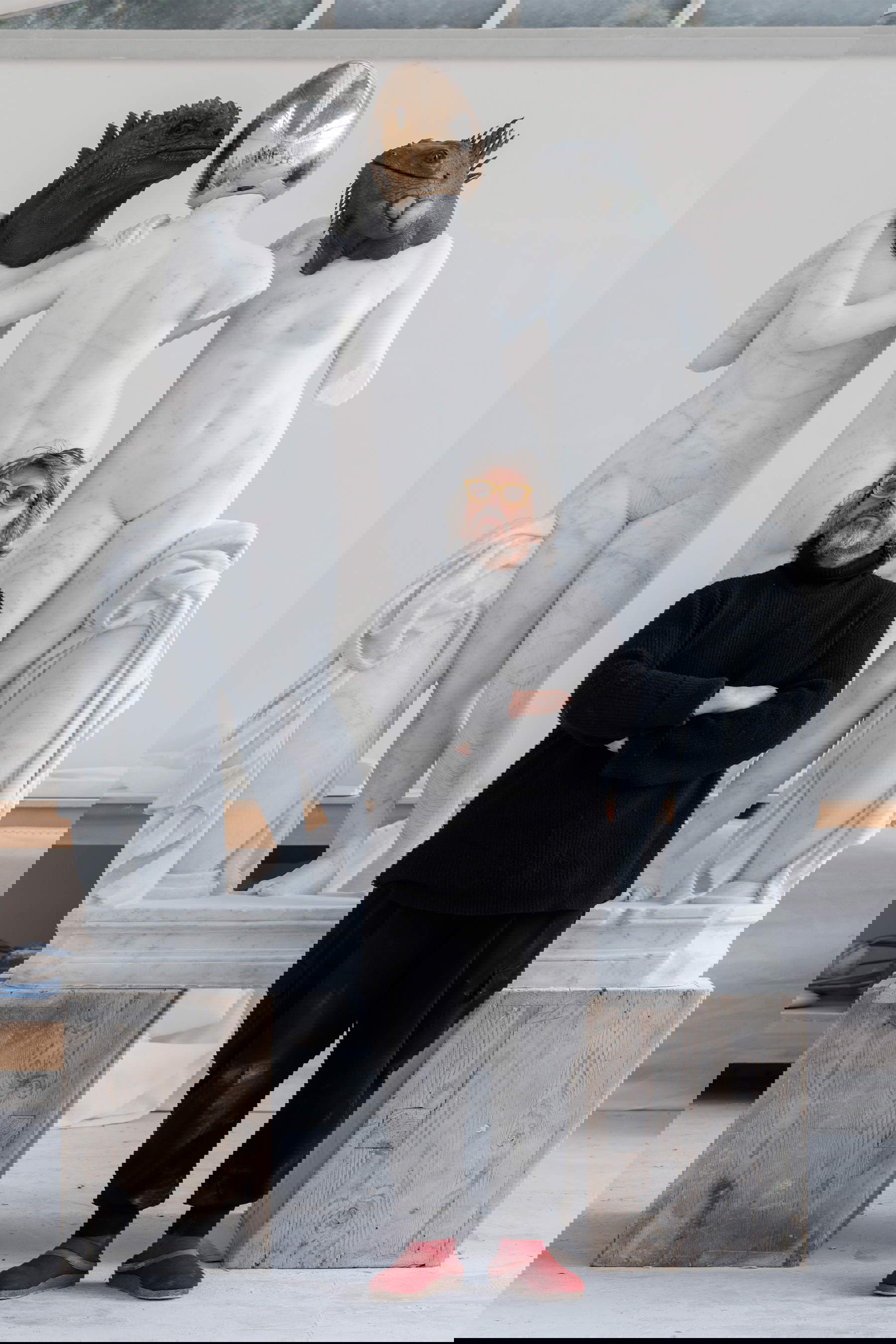 Retrato Koen Vanmechelen, estudio de mármol &copy; Koen Vanmechelen. Foto: Laura Veschi, 2026