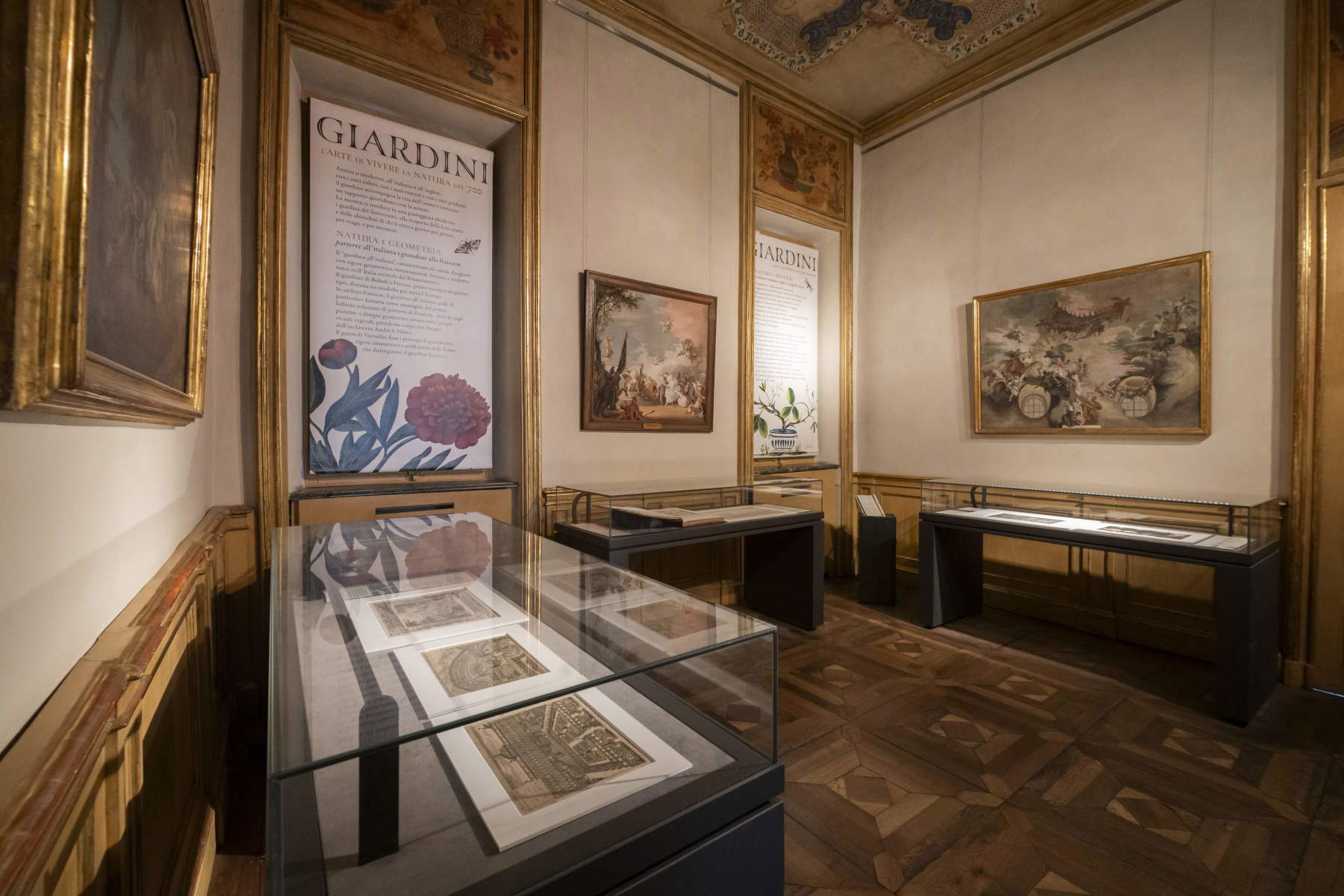 Blick auf die Ausstellung „Giardini. Die Kunst, die Natur im 18. Jahrhundert zu erleben“. Foto: Perottino