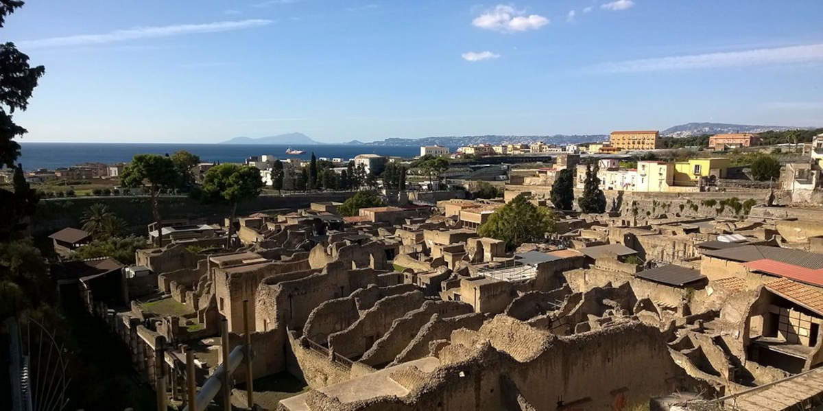 Veduta del Parco archeologico di Ercolano. Foto: Ministero della Cultura - Parco archeologico di Ercolano