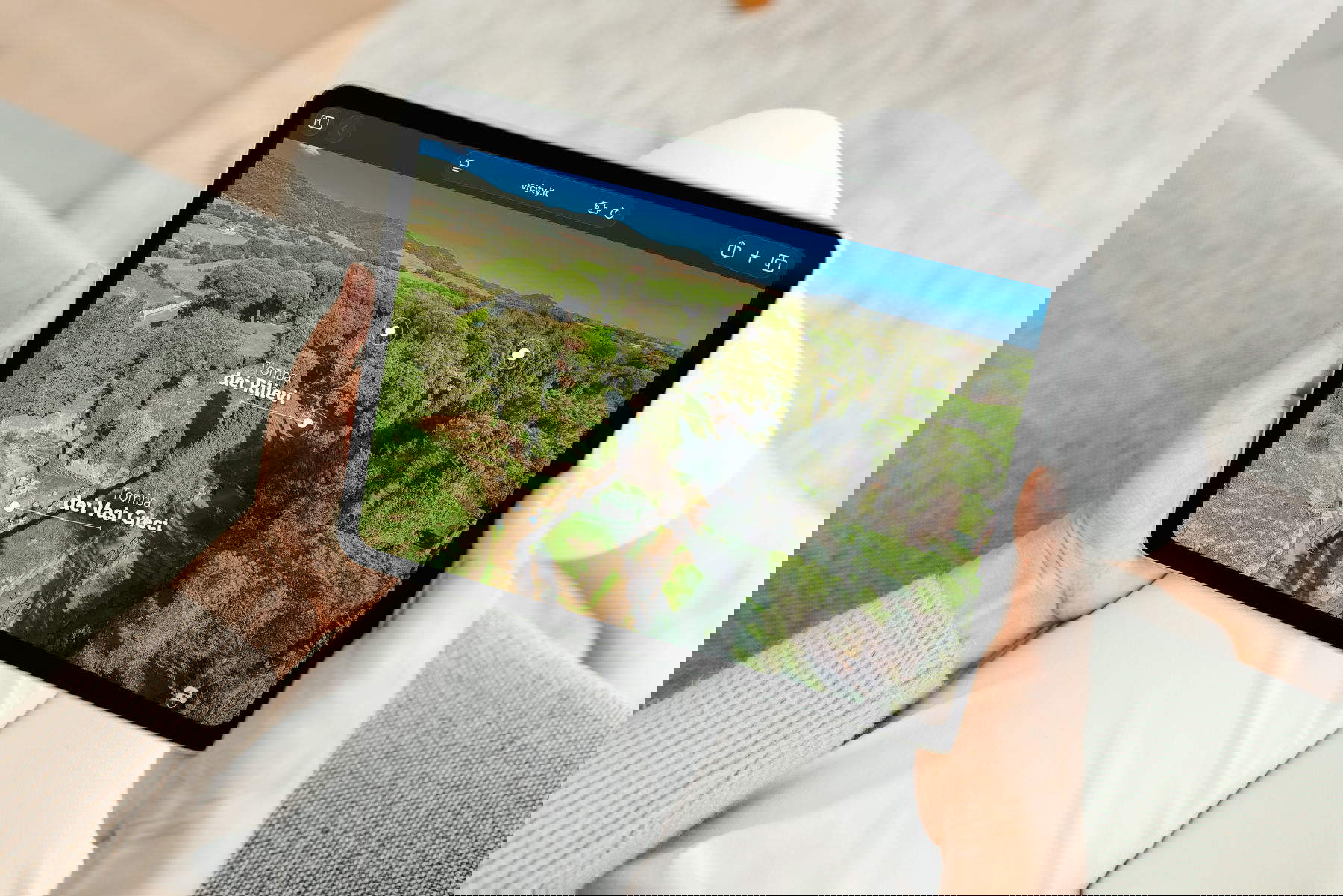 Via Etrusca, Web-App - Virtueller Rundgang. Foto: Skylab Studios