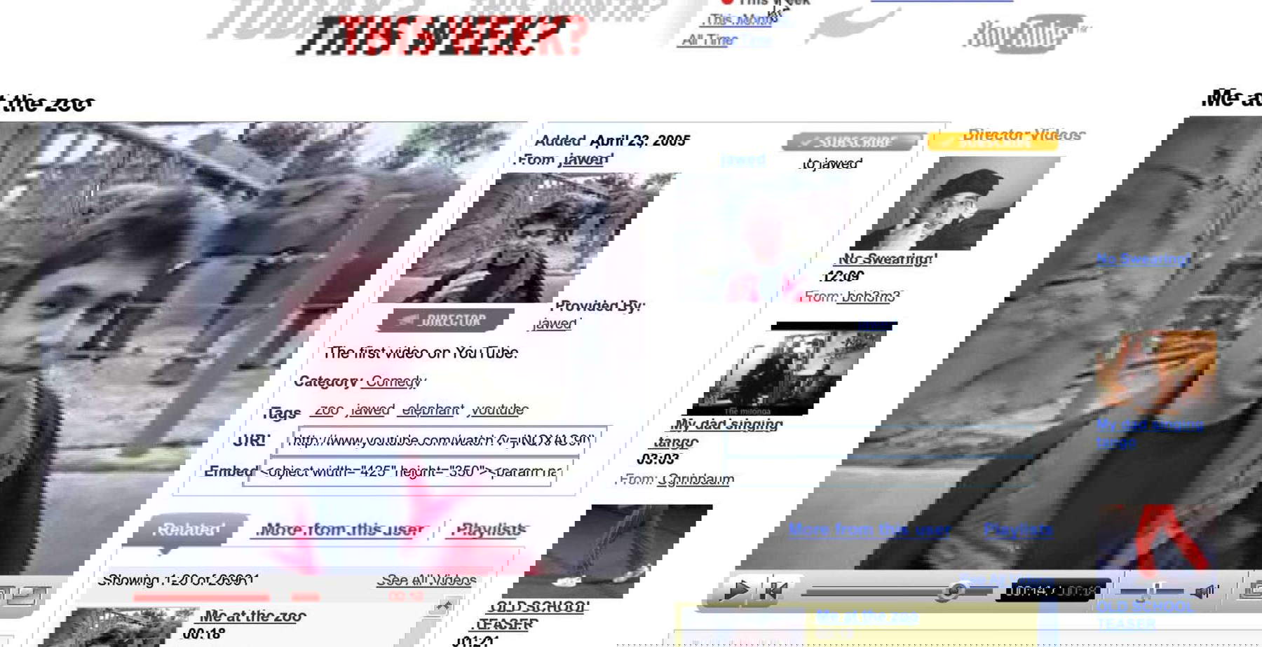 伦敦，维多利亚与艾尔伯特博物馆收购并展出历史上第一部 YouTube 视频