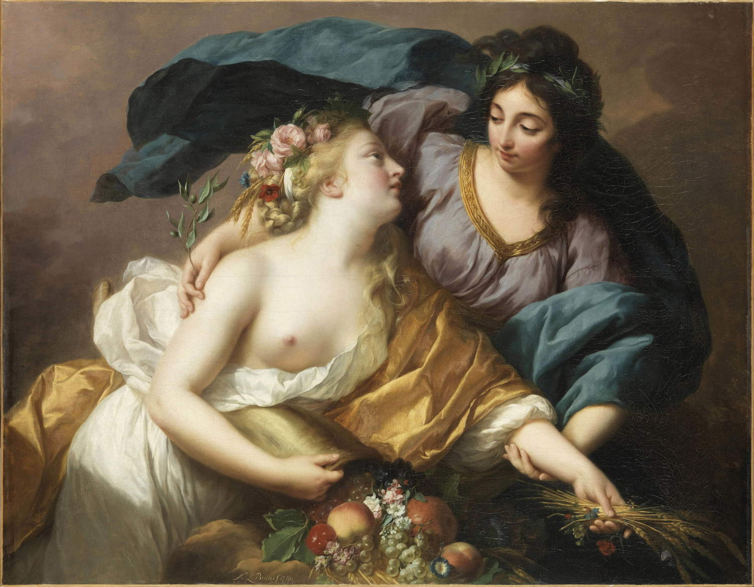 &Eacute;lisabeth Vig&eacute;e Le Brun, «La Paz que trae la Abundancia» (1780; óleo sobre lienzo, 102,5 x 132,5 cm; París, Louvre)