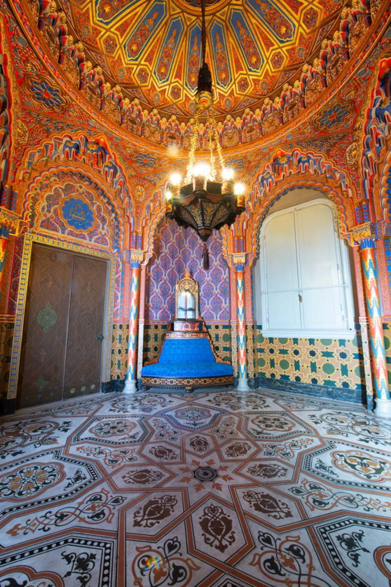 Der maurische Rauchsalon der Villa Mimbelli