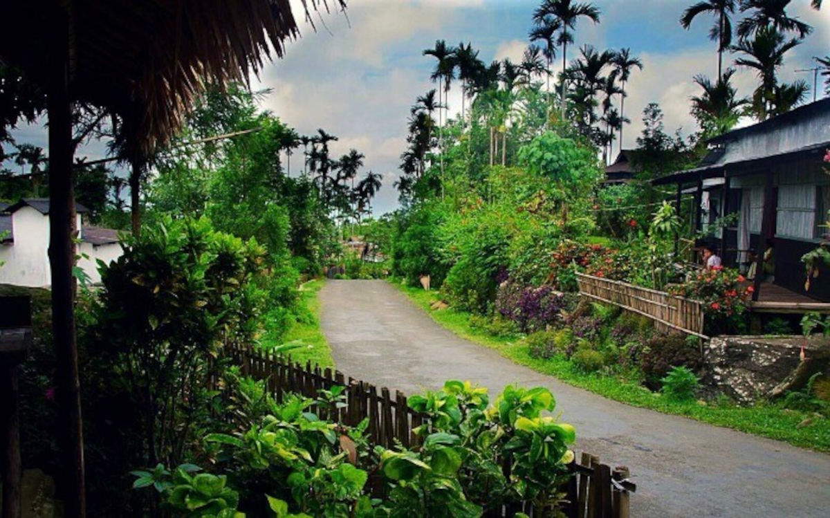 Le village de Mawlynnong. Photo : Wikimedia Commons/Palkyi - Creative Commons Attribution-Share Alike 4.0 International licence