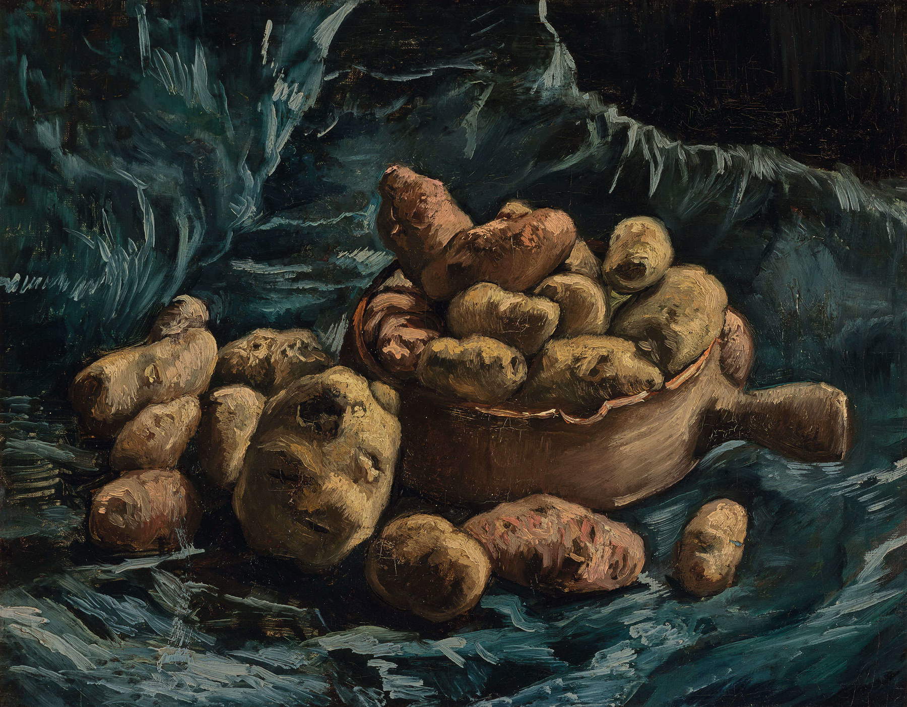 Vincent van Gogh, Stillleben mit Kartoffeln (Herbst 1886; Öl auf Leinwand, 47 x 57 cm; Rotterdam, Museum Boijmans Van Beuningen). Foto: Studio Tromp