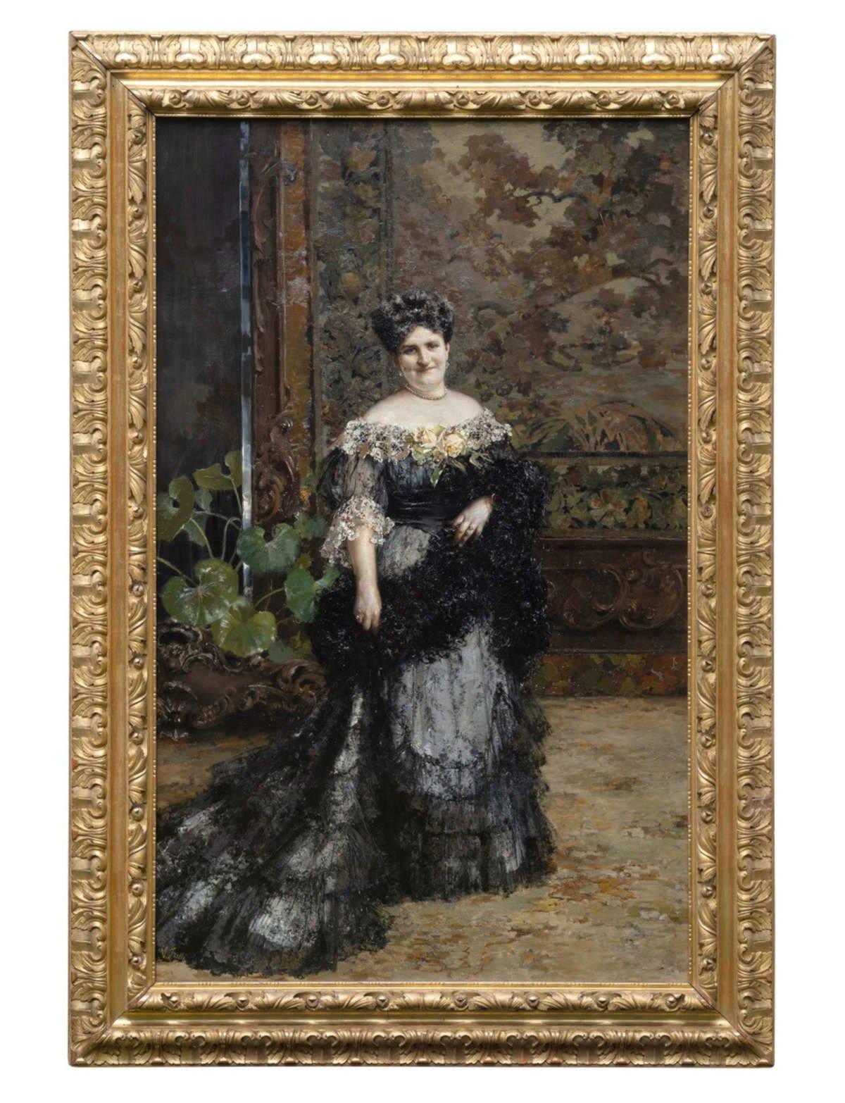 Vincenzo Irolli, Portrait of Julia Lavarello Anselmo (1907; Giorgio Baratti Collection)