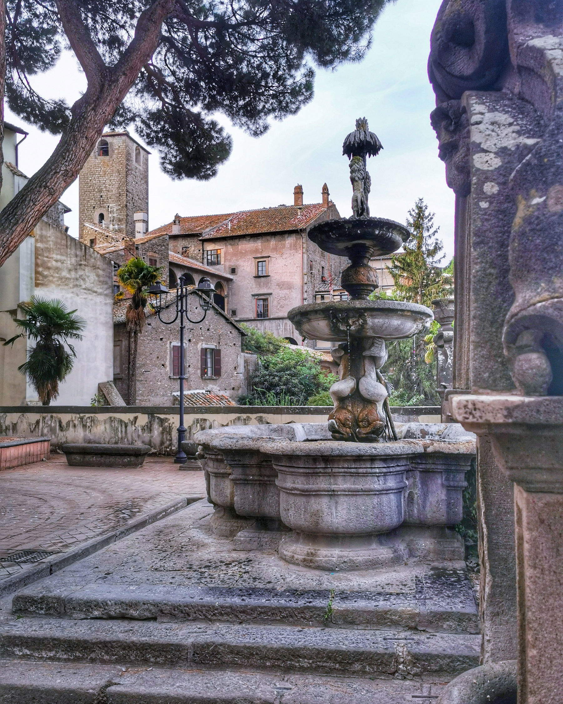 Viterbo, der Springbrunnen auf dem Rathausplatz. Foto: &copy;Arnaldo Rossi