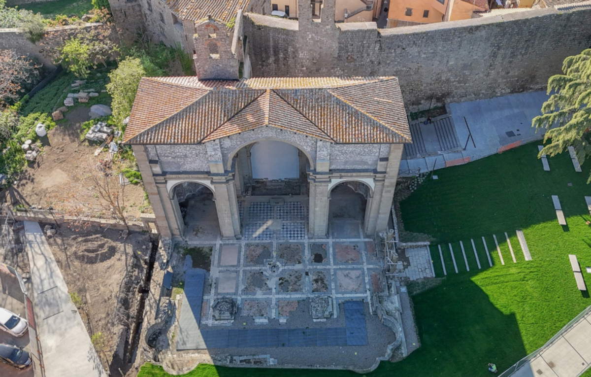 Chiesa di Santa Maria delle Fortezze. Foto: oprintendenza Archeologia, Belle Arti e Paesaggio per la Provincia di Viterbo e per l&rsquo;Etruria Meridionale
