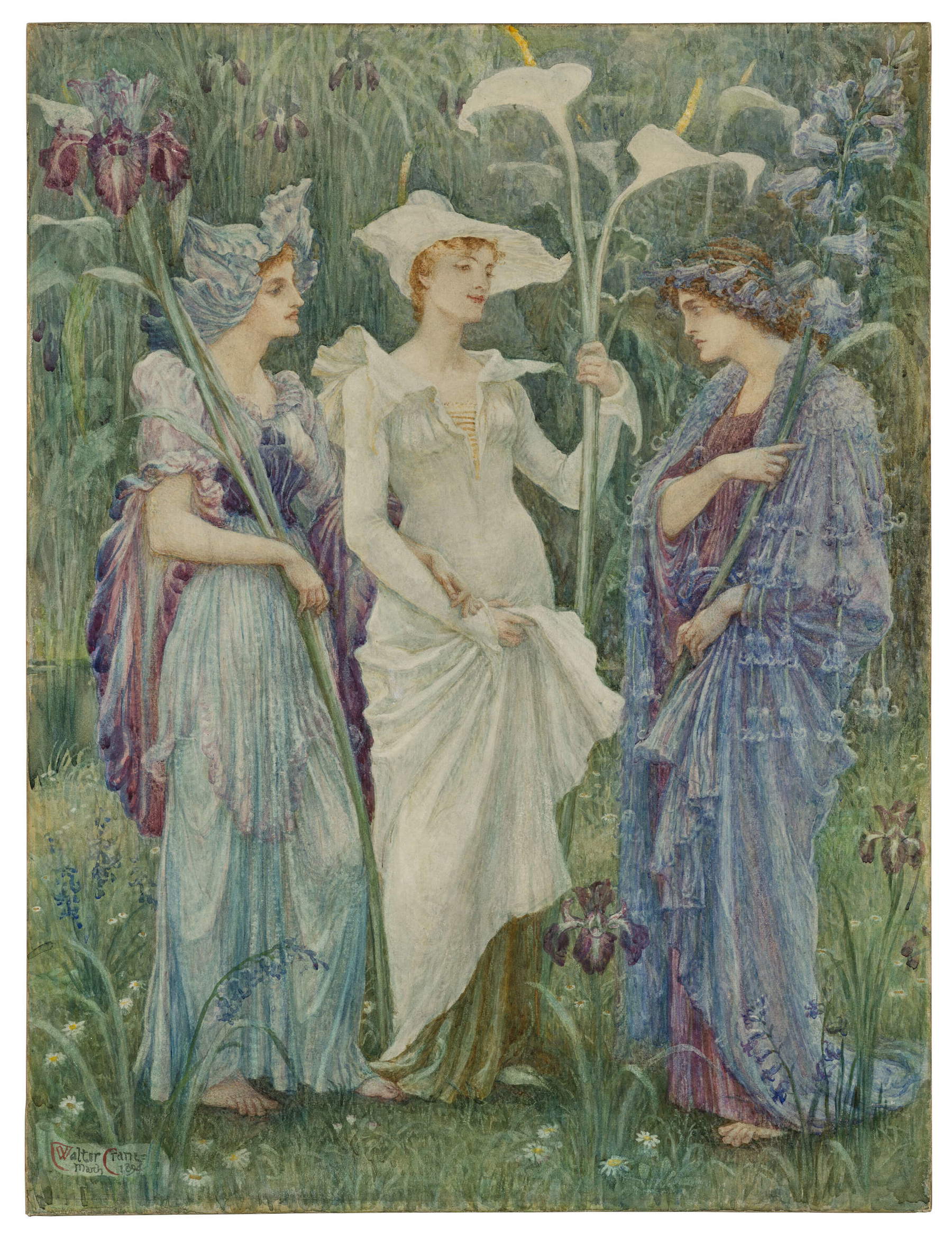 Walter Crane, Fähnlein des Frühlings (1894)