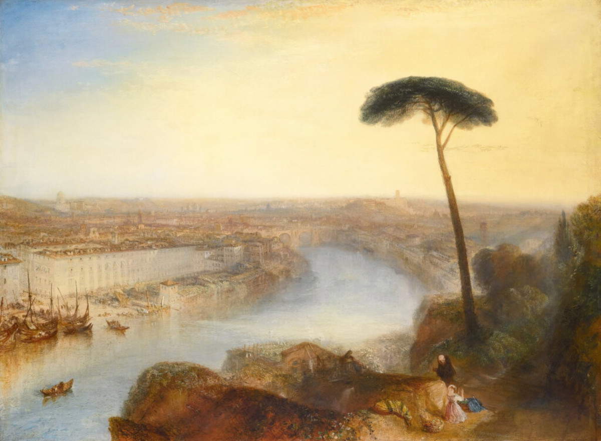 Joseph Mallord William Turner, Rome, View from the Aventine Hill (oil on canvas, unmounted, 92.7 x 125.7 cm)