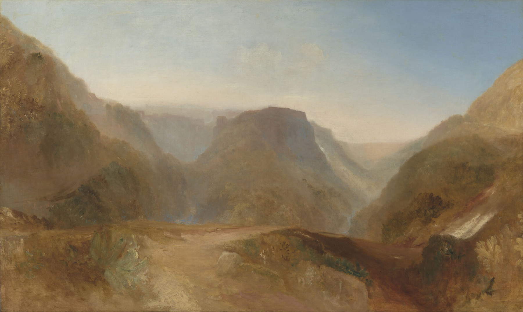 Joseph Mallord William Turner, Tivoli, from Mount Catillo (1828) &copy; Tate