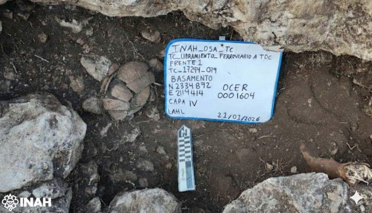 Récipient en forme de citrouille retrouvé lors de fouilles archéologiques. Photo : avec l'aimable autorisation de Luis &Aacute;ngel Hern&aacute;ndez.