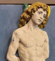 Arezzo, San Sebasti&aacute;n de Andrea della Robbia restaurado