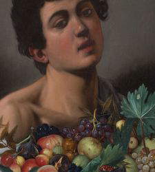 Caravaggio's Young Man with a Basket of Fruit is in New York.