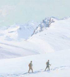 Wintersport in der Kunst: eine Ausstellung zwischen dem 20. Jahrhundert und dem Futurismus in Bozen