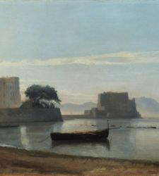 La bah&iacute;a de N&aacute;poles vista por Corot, con el Castel dell&rsquo;Ovo, pasa a formar parte de las colecciones del Museo de Capodimonte
