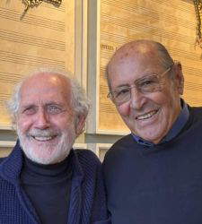 Emilio Isgrò visita la nuova sede della Collezione Casamonti a Firenze