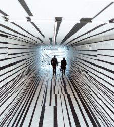 Trent, talks around Esther Stocker's underpass.