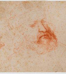 Leonardo da Vinci, le Tre vedute di testa virile in mostra ai Musei Reali di Torino