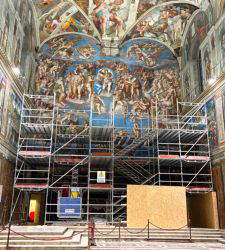 Sistine Chapel, start of extraordinary maintenance of Michelangelo's Last Judgment