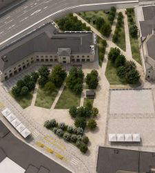Mil&aacute;n: la plaza de Santo Stefano cambia de aspecto; desaparece el aparcamiento y se convierte en una zona m&aacute;s verde