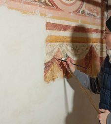 Abad&iacute;a de Pomposa, finalizada la restauraci&oacute;n de los frescos de las naves laterales