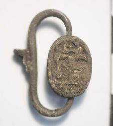 Sardinia, scarab found in the Ruinas nuraghe in Arzana, probably related to ancient Phoenicia 