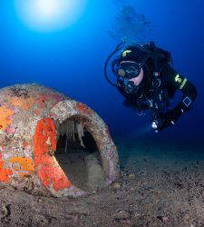 Un dolium romain et ce qui pourrait &ecirc;tre une &eacute;pave ont &eacute;t&eacute; d&eacute;couverts dans les fonds marins de l'&icirc;le d'Elbe