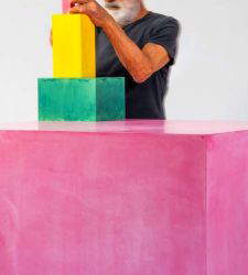 At the Biennale, artist Zadik Zadikian works right in front of the audience at the Armenian Pavilion