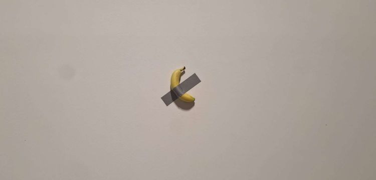 We interviewed Maurizio Cattelan's banana