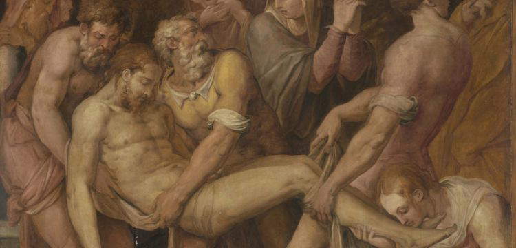 A painting by Giorgio Vasari has resurfaced; it depicts the Carrying of Christ to the Tomb
