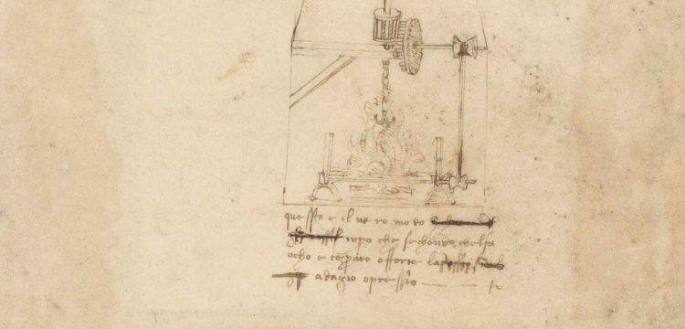 El asador automático de Leonardo da Vinci: así quería el genio cocinar los asados