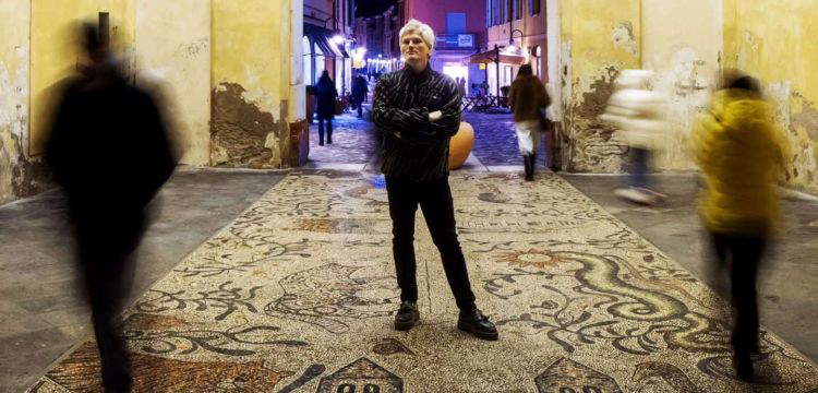 Nicola Montalbini talks about her mosaic at the center of a case: 'Moving will melt a new place'