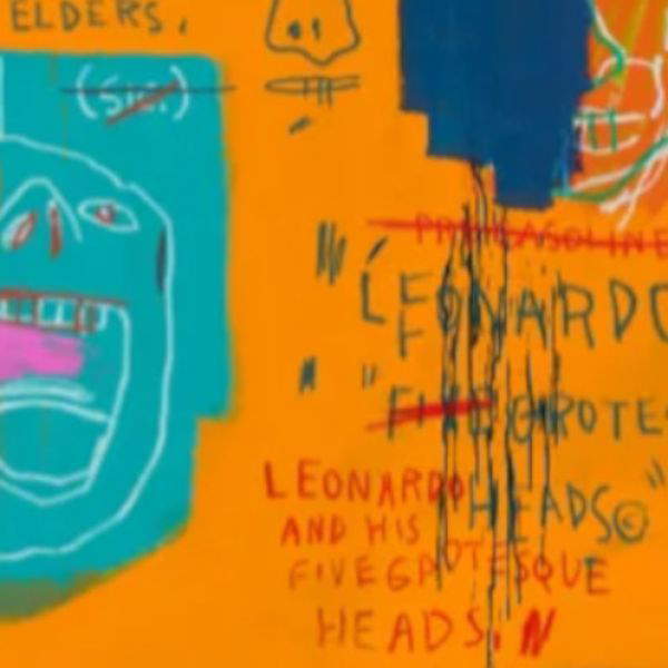 Christie’s subasta un Basquiat nunca antes expuesto: el monumental cuadro inspirado en Leonardo tiene un precio estimado de 30 millones