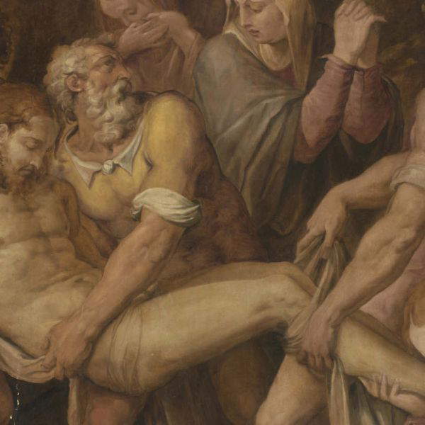 A painting by Giorgio Vasari has resurfaced; it depicts the Carrying of Christ to the Tomb