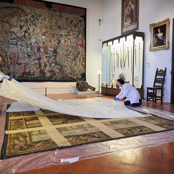 Florence: The Tapestry of the Banquet of Psyche Undergoing Restoration After a Century Away from the Public