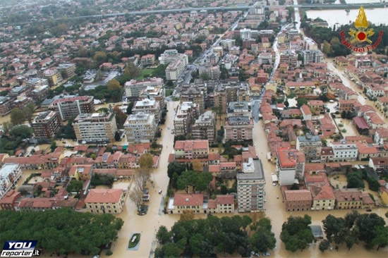 Carrara, alluvione 2014