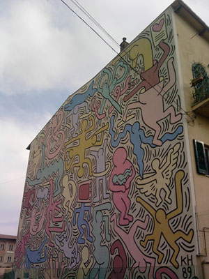 Tuttomondo de Keith Haring en Pisa